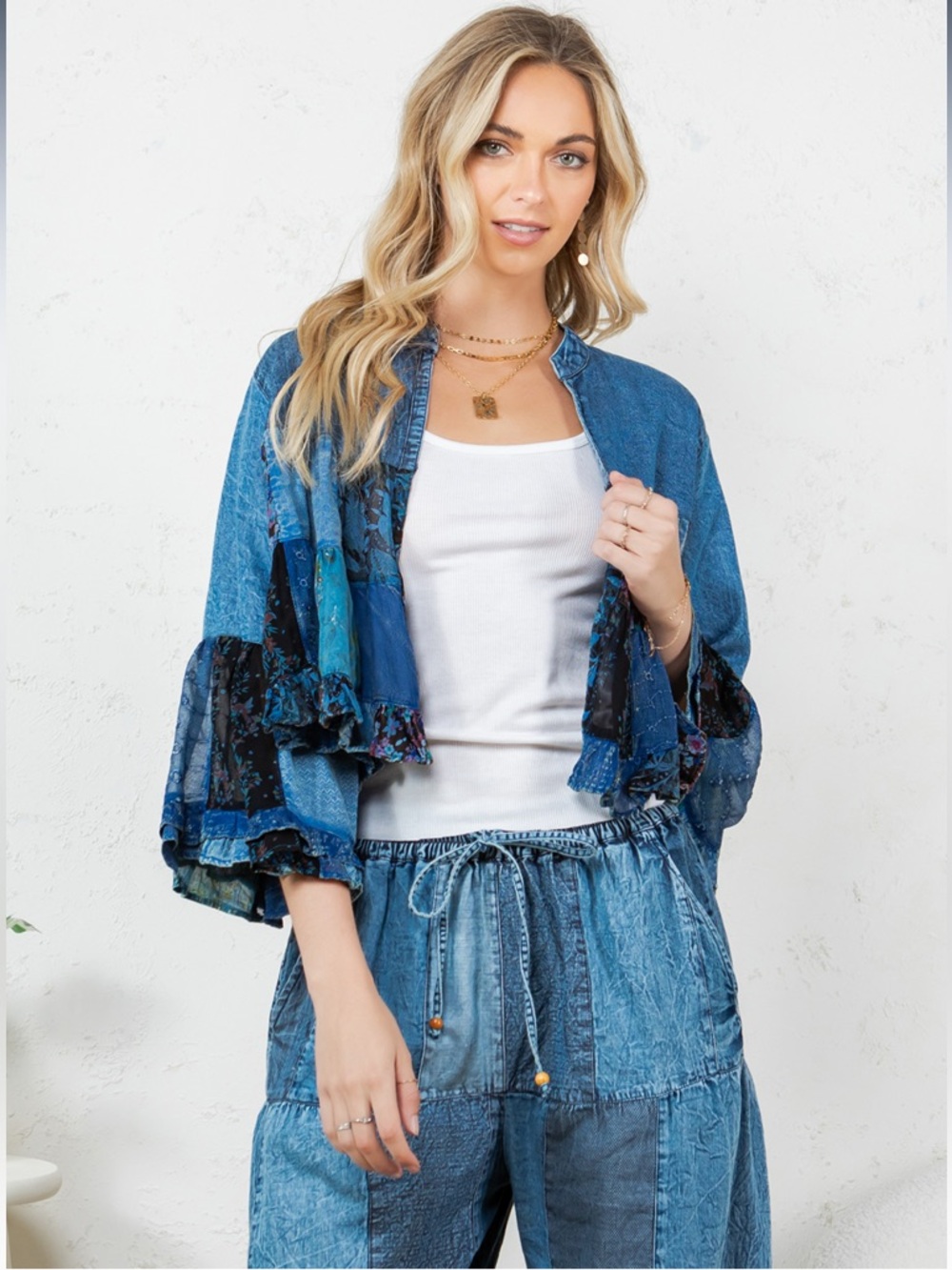 Boho Patchwork Jacket - Picture 3 of 7